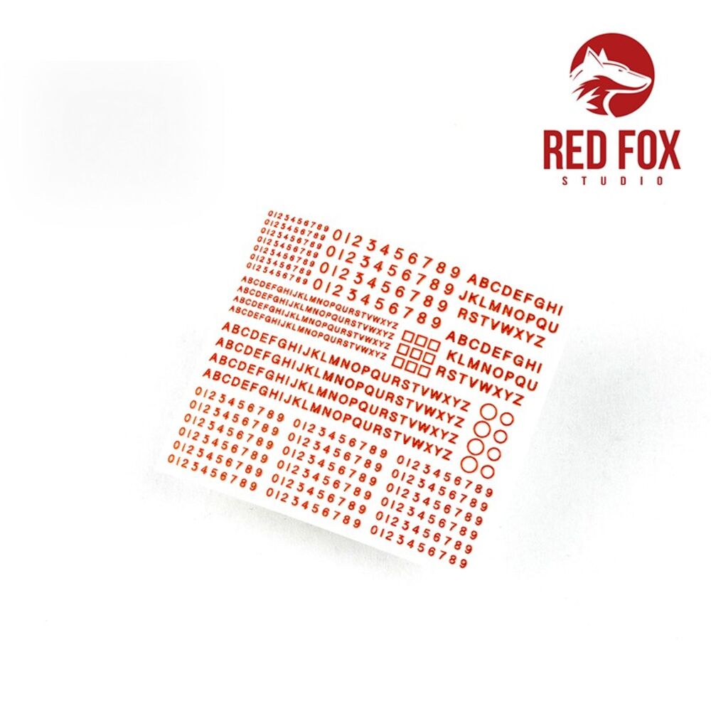 3D Resin Foundry Numeral & Letters for British AFV’s vol.01