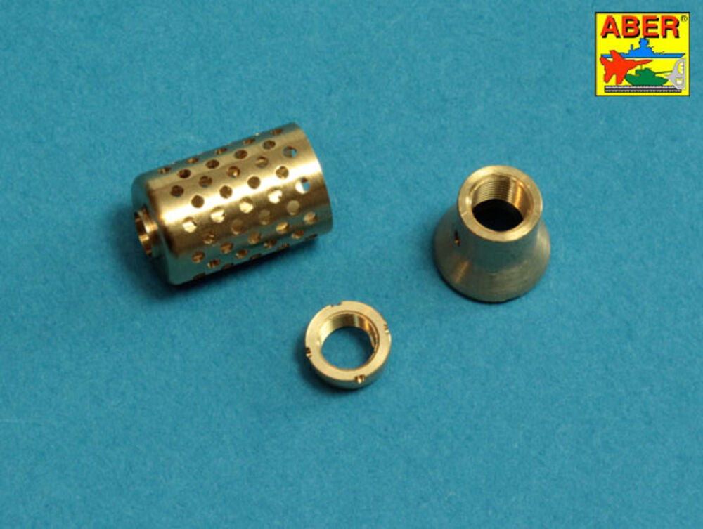 10,5cm KwK L/70 barrel with perforated muzzle brake for German Pz.Kpfw. VII Löwe or VK 7201(K)