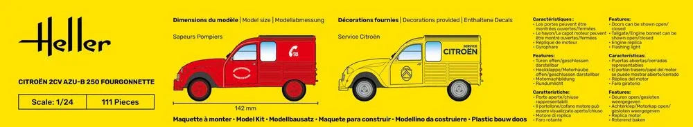 Citroen 2CV AZU-B 250 Fourgonnette - PremiumHobby