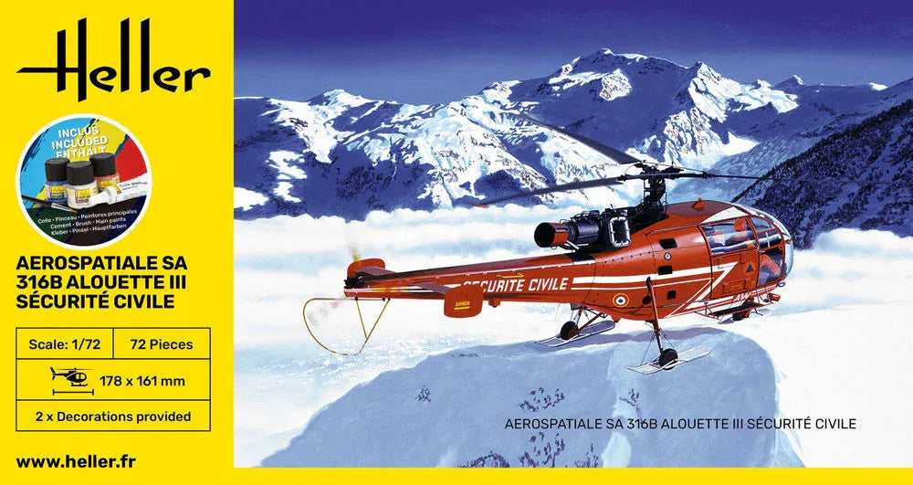 STARTER KIT Alouette III SÃ©curitÃ© Civile - PremiumHobby