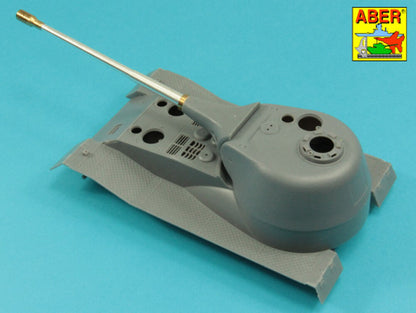 10,5cm KwK L/70 barrel with perforated muzzle brake for German Pz.Kpfw. VII Löwe or VK 7201(K)