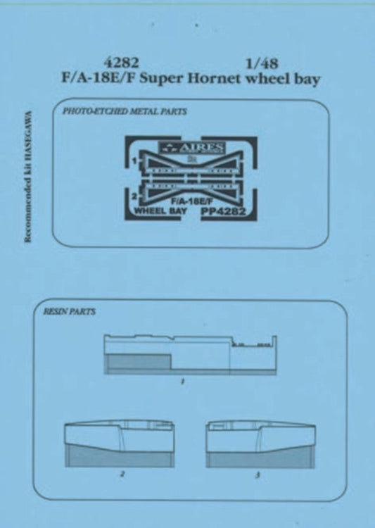 F/A-18E/F Super Hornet wheel bay Für Hasegawa Bausatz