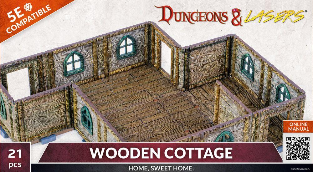Dungeons & Lasers Expansion Set: WOODEN COTTAGE - PremiumHobby