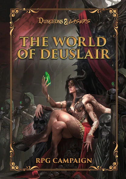 Dungeons & Lasers THE WORLD OF DEUSLAIR: RPG CAMPAIGN (hardcover) - PremiumHobby