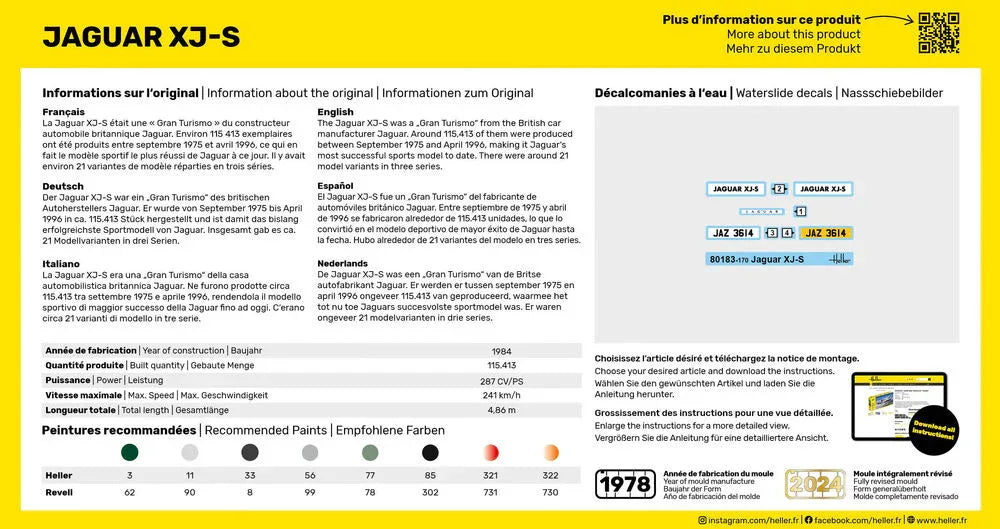 STARTER KIT Jaguar XJ-S - PremiumHobby