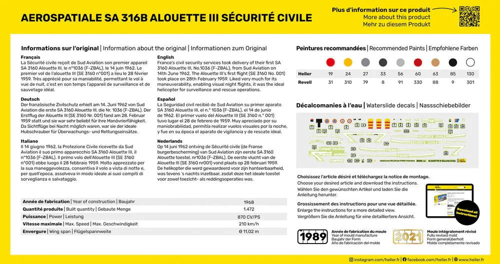STARTER KIT Alouette III SÃ©curitÃ© Civile - PremiumHobby
