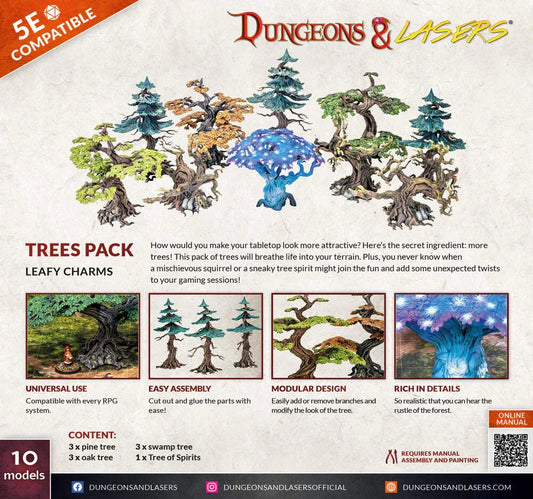 Dungeons & Lasers Expansion Set: TREES PACK