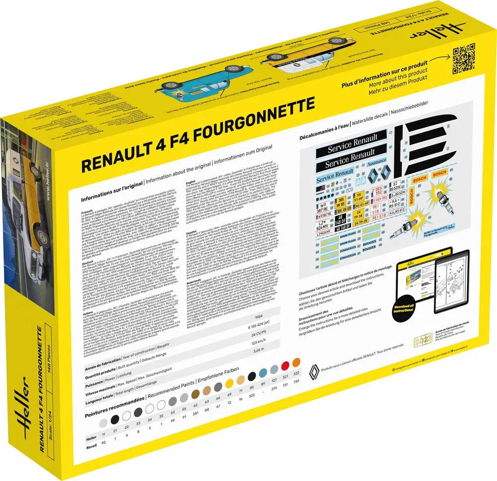 STARTER KIT Renault 4 F4 Fourgonette - PremiumHobby