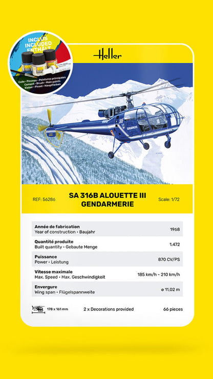 STARTER KIT SA 316 Alouette III Gendarmerie