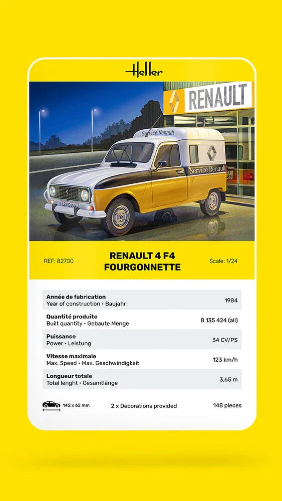 Renault 4 F4 Fourgonnette - PremiumHobby
