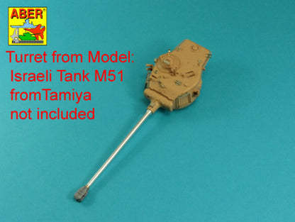 105mm D1504 L/44 barrel with muzzle brake for Sherman M51