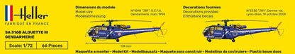 SA 316 Alouette III Gendarmerie - PremiumHobby