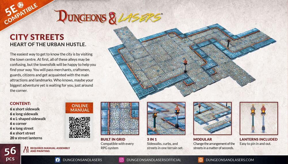 Dungeons & Lasers Expansion Set: CITY STREETS - PremiumHobby