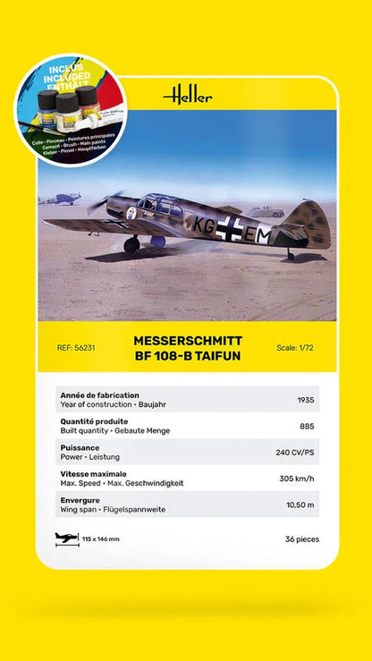 STARTER KIT Messerschmitt Bf 108 B Taifun - PremiumHobby