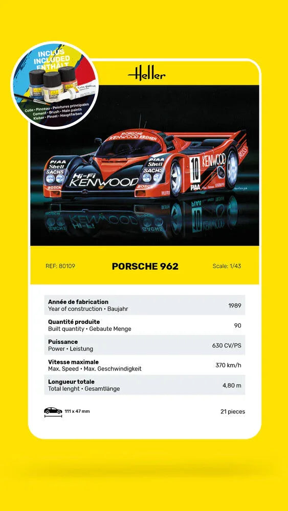 STARTER KIT Porsche 962 - PremiumHobby