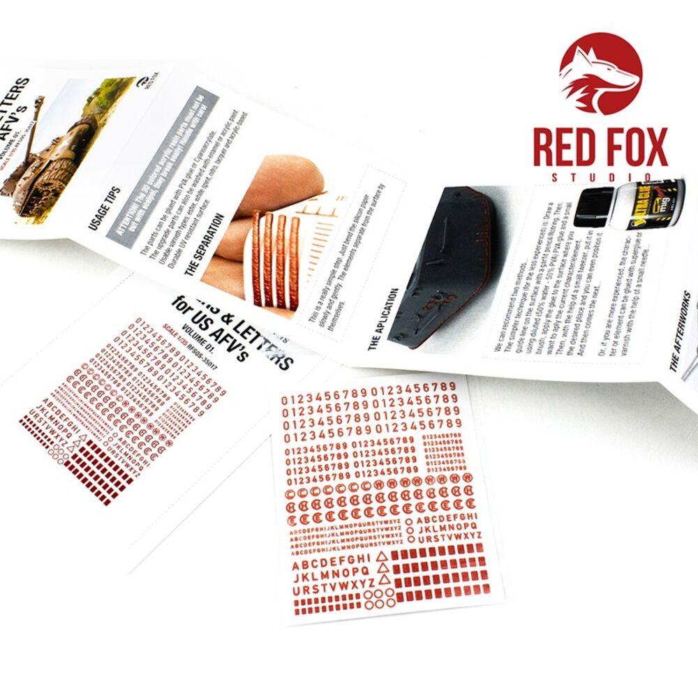3D Resin Foundry Numeral & Letters for US AFV’s vol.01