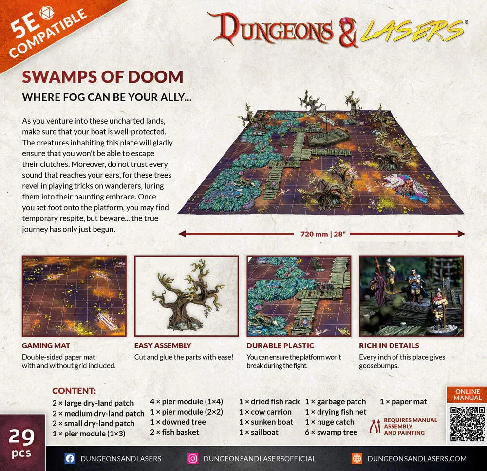 Dungeons & Lasers Starter Set: SWAMPS OF DOOM - PremiumHobby