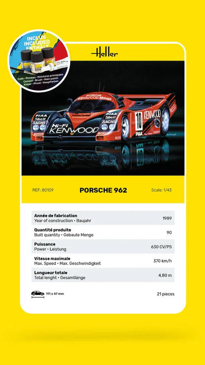 STARTER KIT Porsche 962 - PremiumHobby