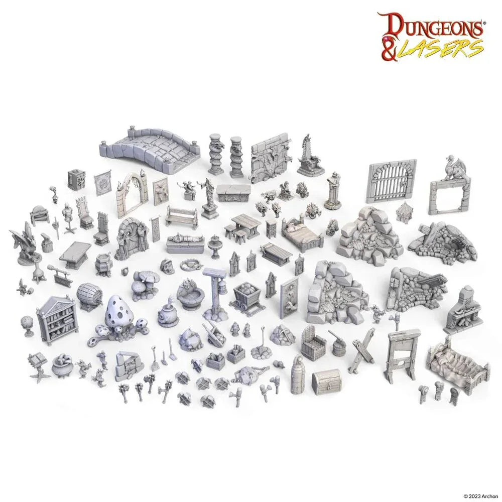 Dungeons & Lasers Expansion Set: FANTASY PROPS PACK - PremiumHobby