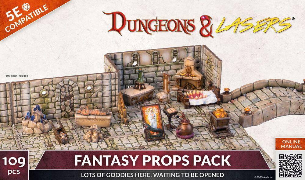 Dungeons & Lasers Expansion Set: FANTASY PROPS PACK - PremiumHobby