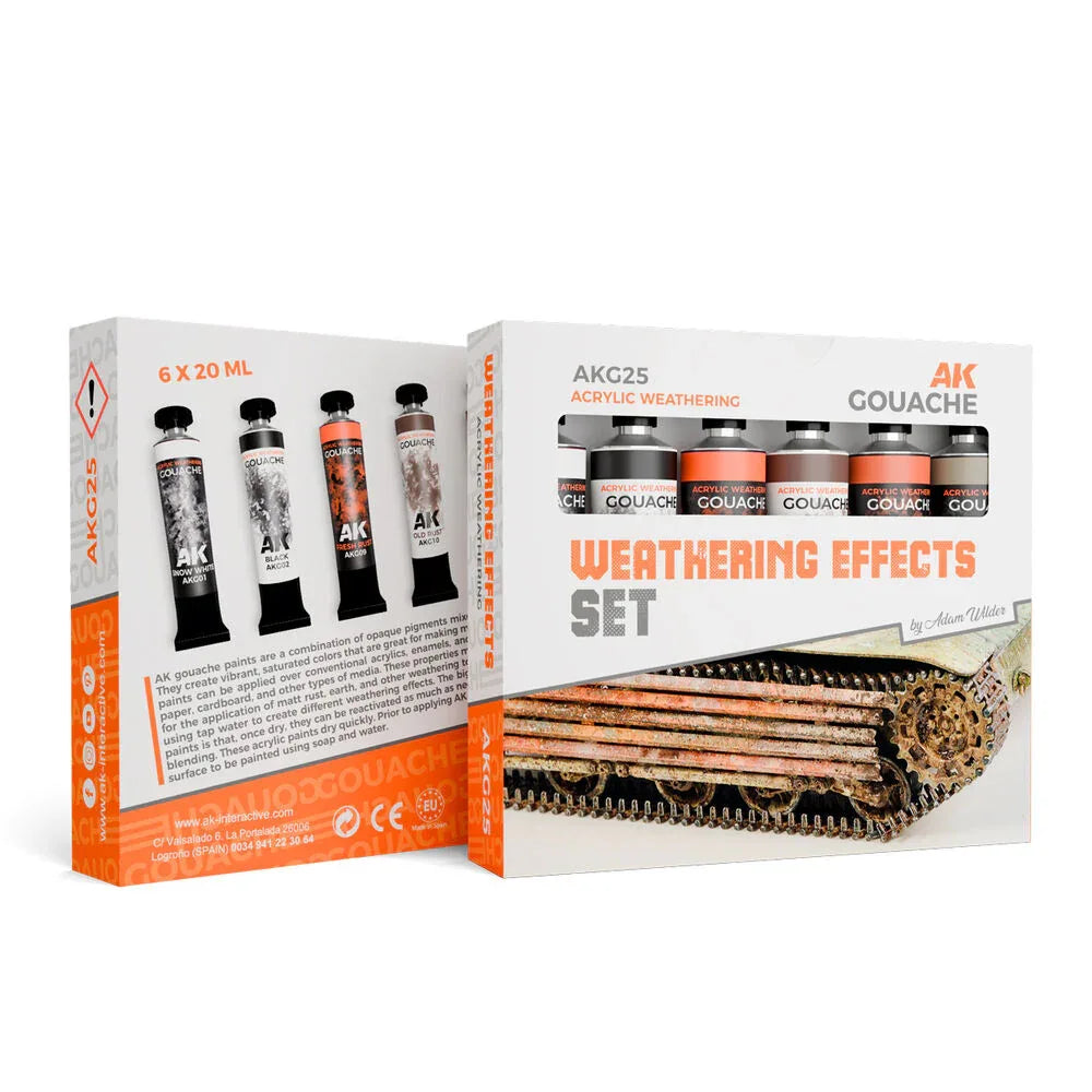 WEATHERING EFFECTS SET - AK GOUACHES - PremiumHobby