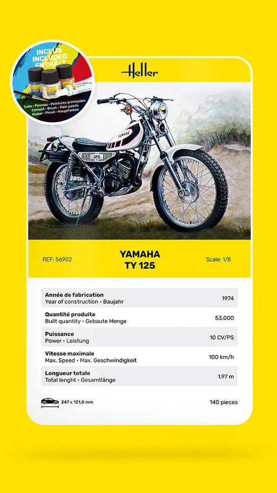 STARTER KIT Yamaha TY 125 - PremiumHobby