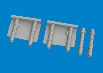 F4F-4 gun barrels PRINT  ACADEMY