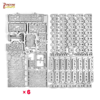 Dungeons & Lasers Dwarven Mine Half-Height Walls - PremiumHobby