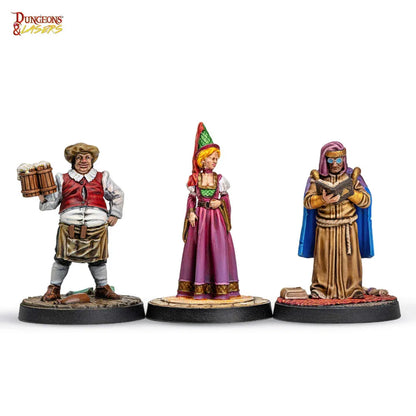 Dungeons & Lasers Miniatures: TOWNSFOLK MINIATURE PACK - PremiumHobby