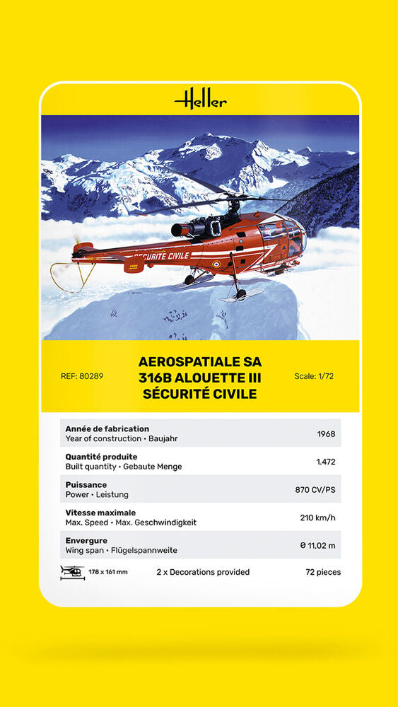 Alouette III Sécurité Civile