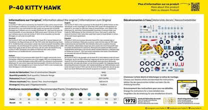 STARTER KIT P-40 Kitty Hawk