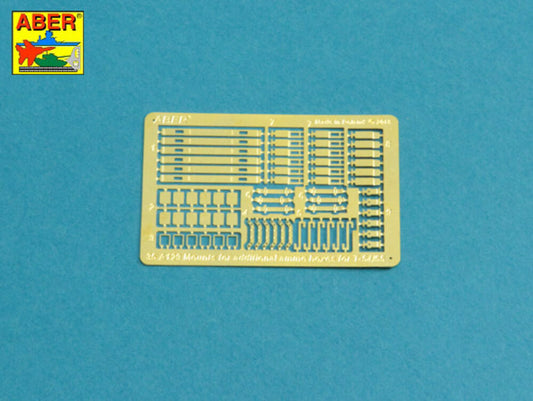 Mounts for additional ammunition boxes used on Soviet tanka like: T-54; T-55 or T-62