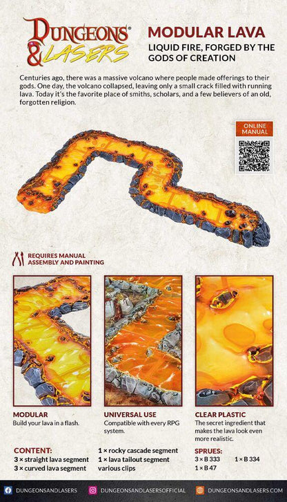 Dungeons & Lasers Expansion Set: MODULAR LAVA - PremiumHobby