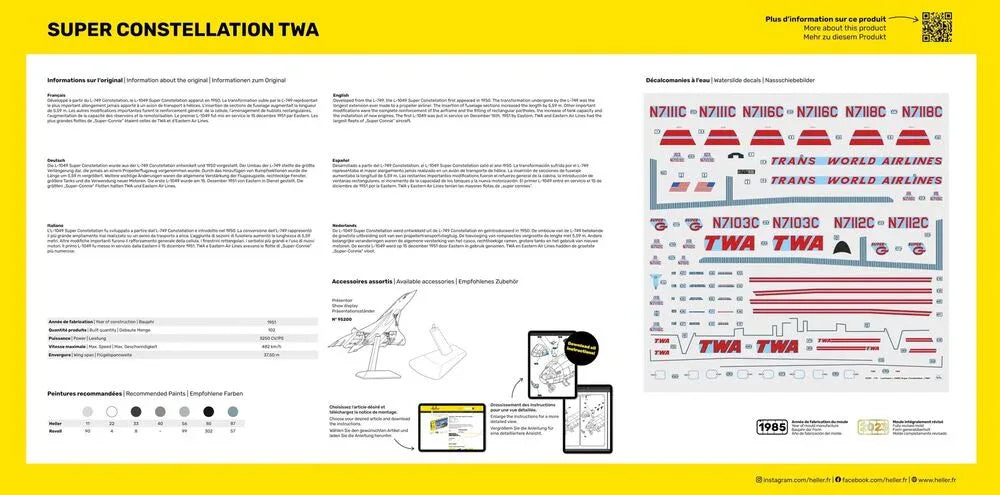 STARTER KIT Super Constellation TWA - PremiumHobby