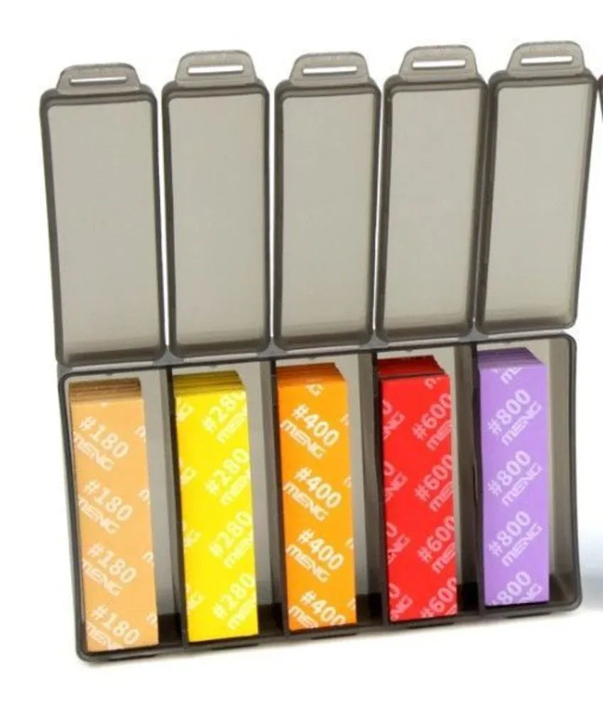 High Performance Flexible Sandpaper(FineSet),incl.Specificat:180/280/400/600/800 - PremiumHobby