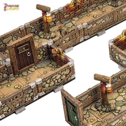 Dungeons & Lasers Dwarven Mine Half-Height Walls - PremiumHobby