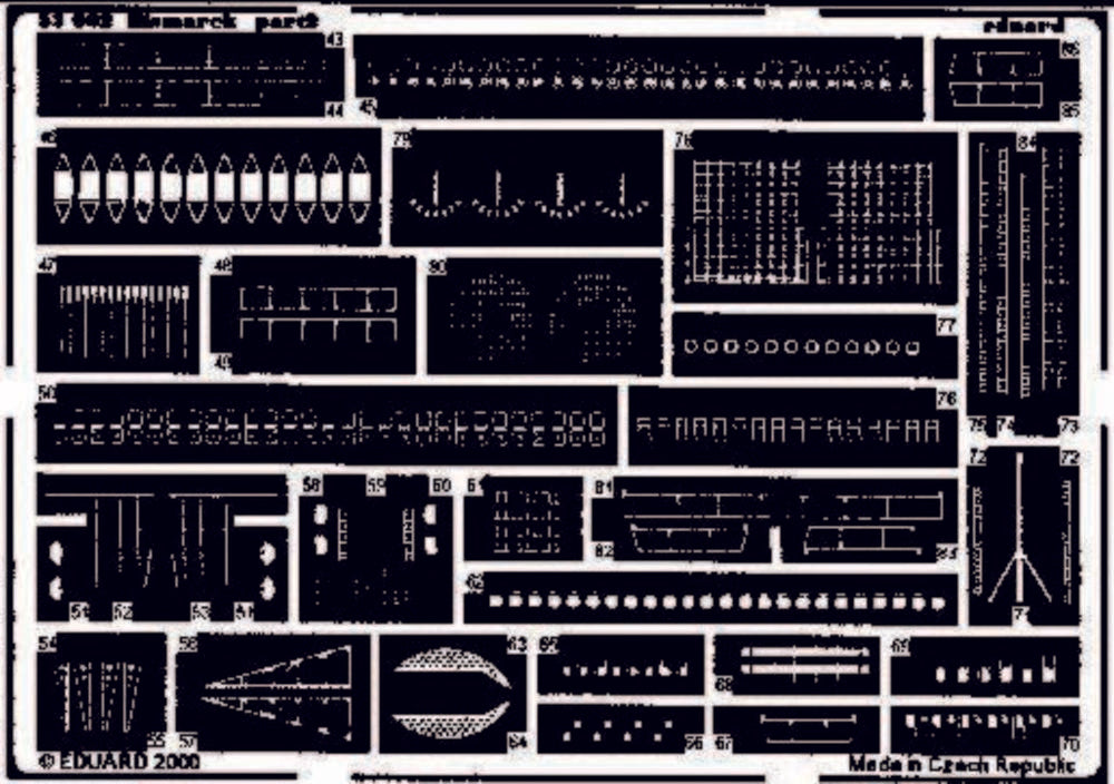 Schlachtschiff Bismarck Fotoätzsatz