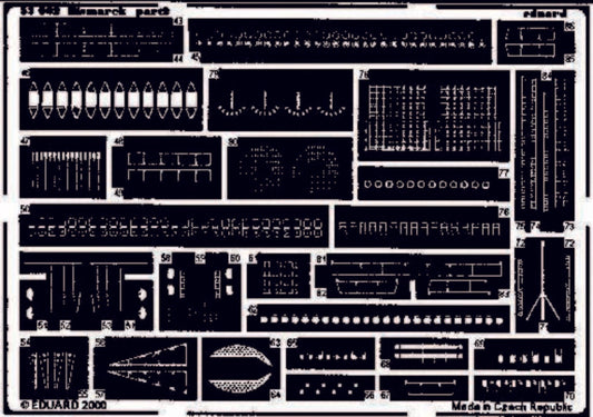 Schlachtschiff Bismarck Fotoätzsatz