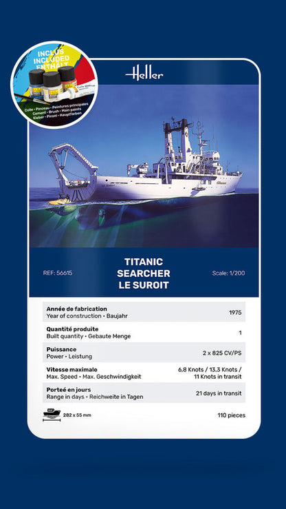 STARTER KIT Titanic Searcher "Le Suroit"