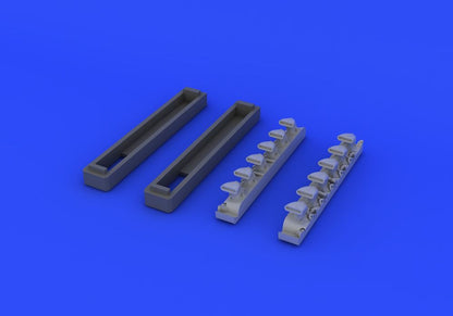 Bf 109G exhaust stacks for Eduard