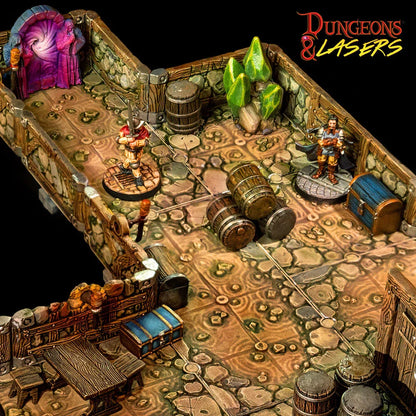 Dungeons & Lasers Dwarven Mine Half-Height Walls - PremiumHobby