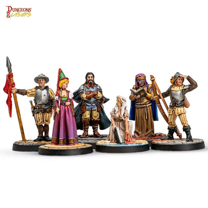 Dungeons & Lasers Miniatures: TOWNSFOLK MINIATURE PACK - PremiumHobby