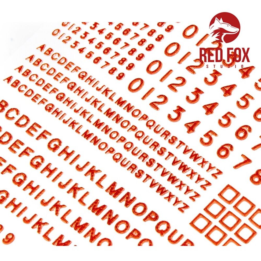 3D Resin Foundry Numeral & Letters for British AFV’s vol.01