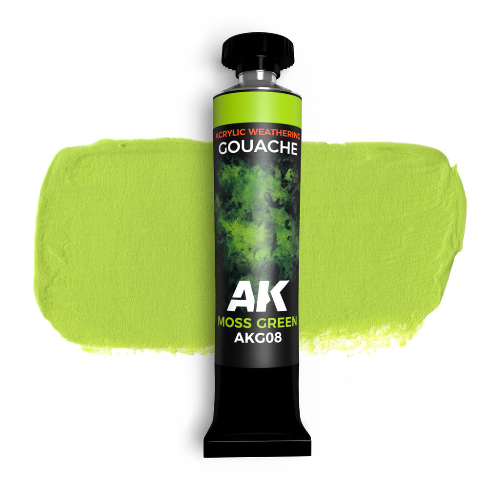 MOSS GREEN - AK GOUACHE 20 ml.