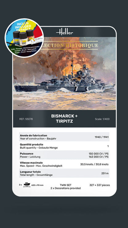 STARTER KIT Twin Set Bismarck + Tirpitz