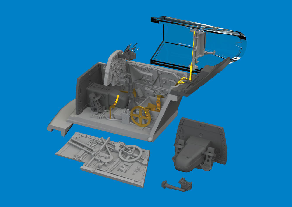 Bf 109G-10 cockpit PRINT