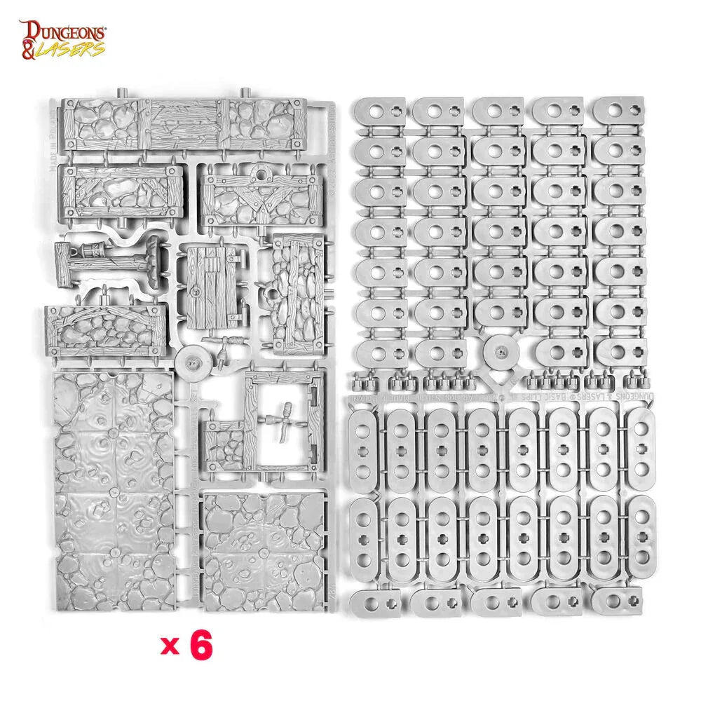 Dungeons & Lasers Dwarven Mine Half-Height Walls - PremiumHobby