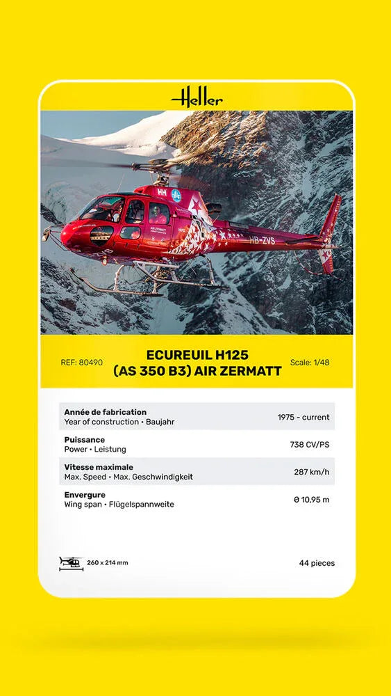 Ecureuil H125 (AS 350 B3) Air Zermatt - PremiumHobby