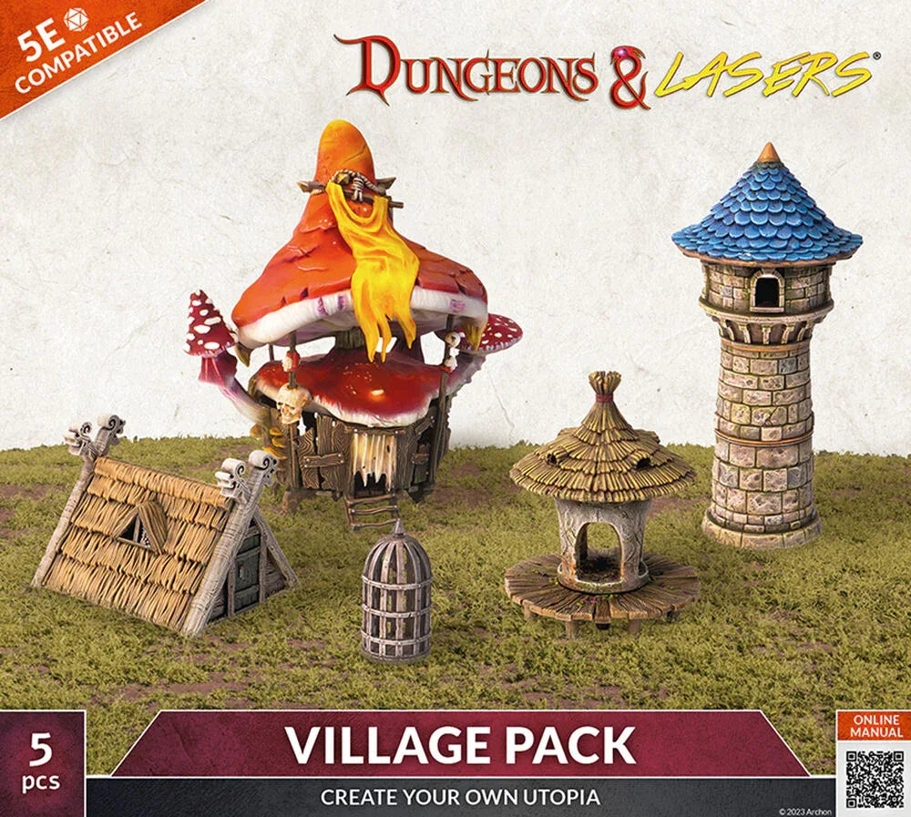 Dungeons & Lasers Expansion Set: VILLAGE PACK - PremiumHobby