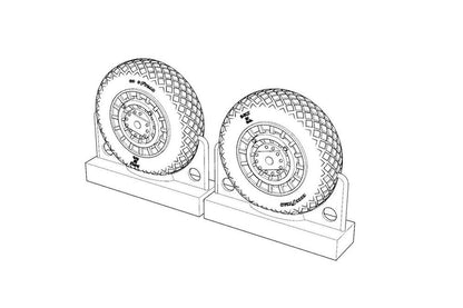 F4U Corsair Diamond Thread Wheels set